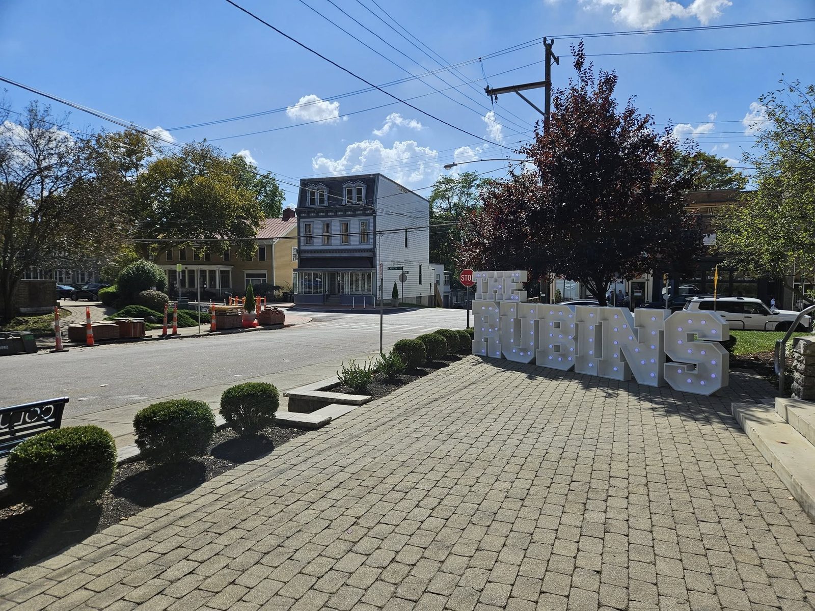 LED marquee letters at The Rubens Cincinnati wedding